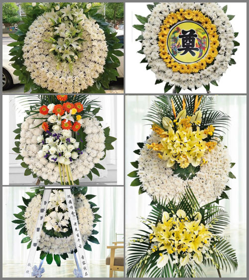 四川达州万源市鹰背乡花圈速递